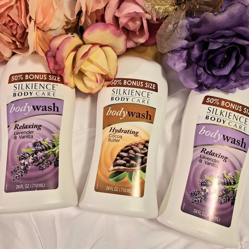 Lavender & Vanilla Body Wash - Cocoa Butter Body Wash - SET OF 3 - NWT